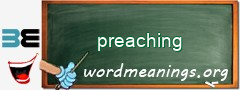 WordMeaning blackboard for preaching